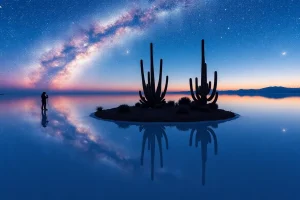 Fotografía en el Salar de Uyuni: Guía Definitiva para Capturar el Efecto Espejo, Cactus y Estrellas